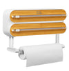 3 IN 1 Magnetic Plastic Wrap Dispenser with Cutter