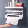 3 IN 1 Magnetic Plastic Wrap Dispenser with Cutter