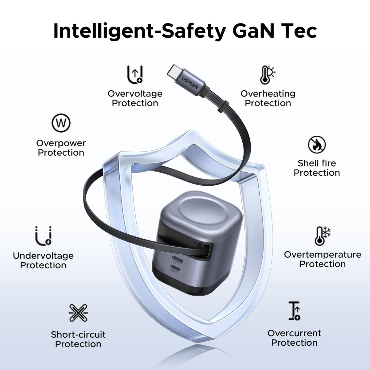 Charger with Retractable Cable